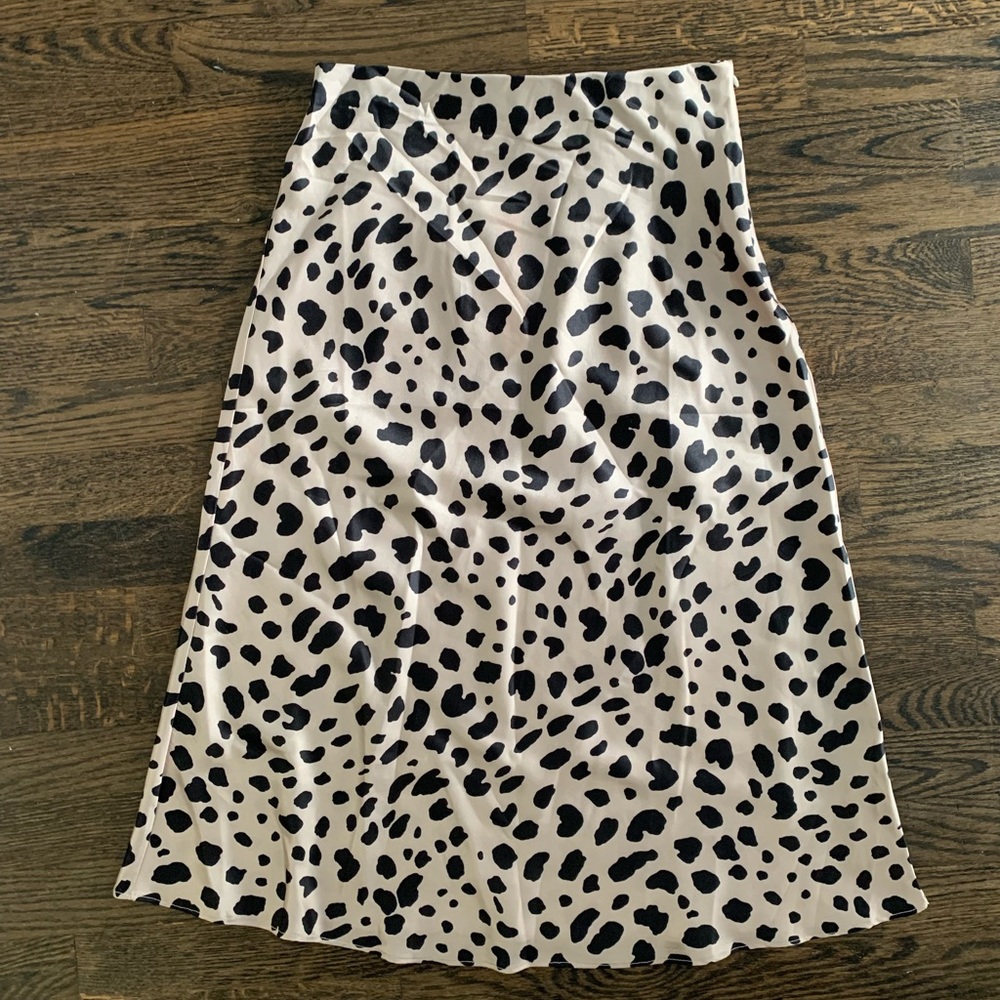 Aqua cheetah skirt, size small